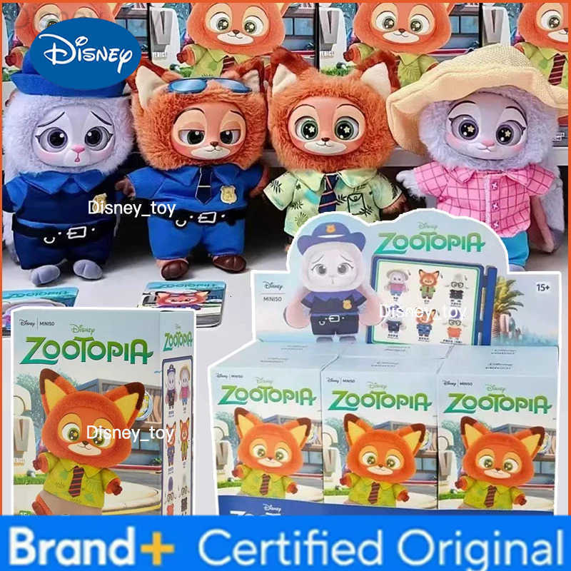 Disney Zootopia Blind Box Cute Nick Judy Action Figure Plush Vinyl Doll Mystery Box Anime Figures Cartoon Collection Model Toy H25123111112