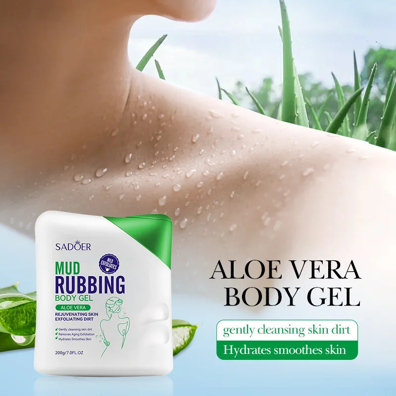 SADOER Aloe Vera Plant Series Mud-Sweeping Bath Treasure Control Oil Cleaning Scrub 251222