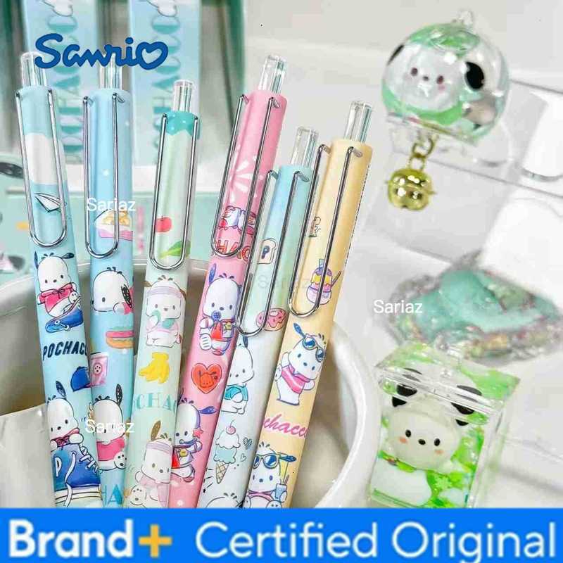 Sanrio 24pcs New Pochacco Gel Pen Cartoon Cute Student Writing Pen Stationery 05mm Black Press Neutral Pen ChildrenS Gift H251231