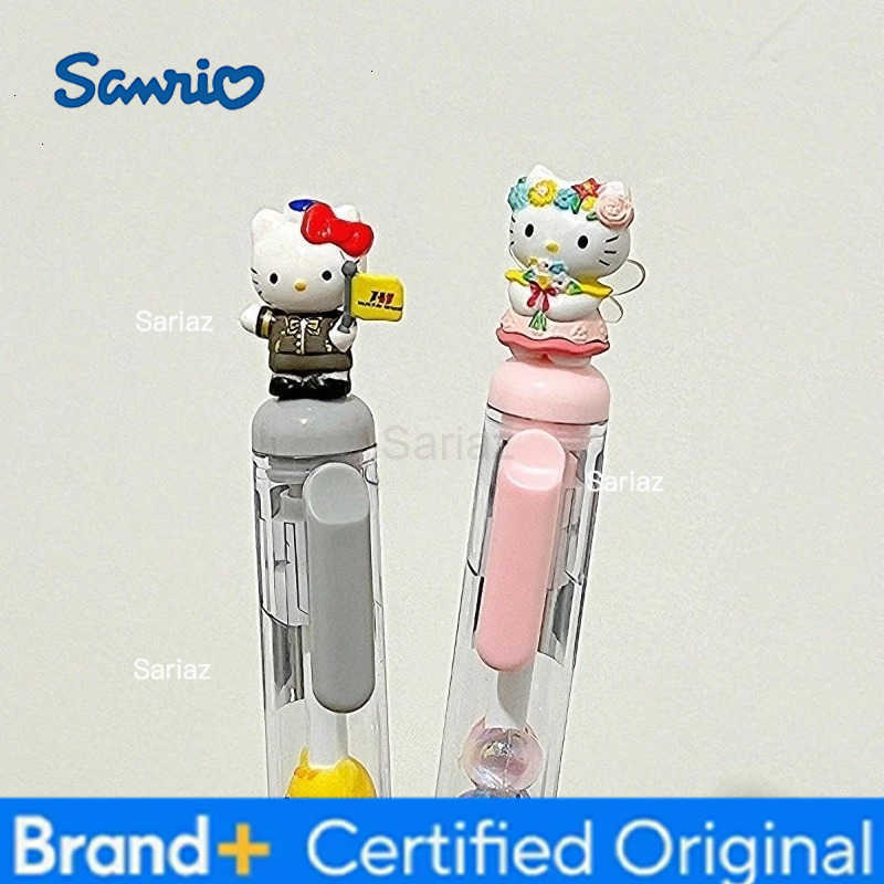 Sanrio Kawaii HelloKitty Beaded Gel Pen High Beauty Fun 05 Student Office School Supplies Gift Cartoon DIY Beaded Ballpoint Pen H251231