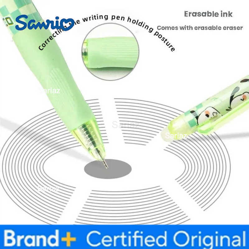 Sanrio Gel Pens 6 Pcs/Set Global Limited Edition Wipe Gel Pen High Quality ST Black 05mm Stationery School Office Supplies H251231