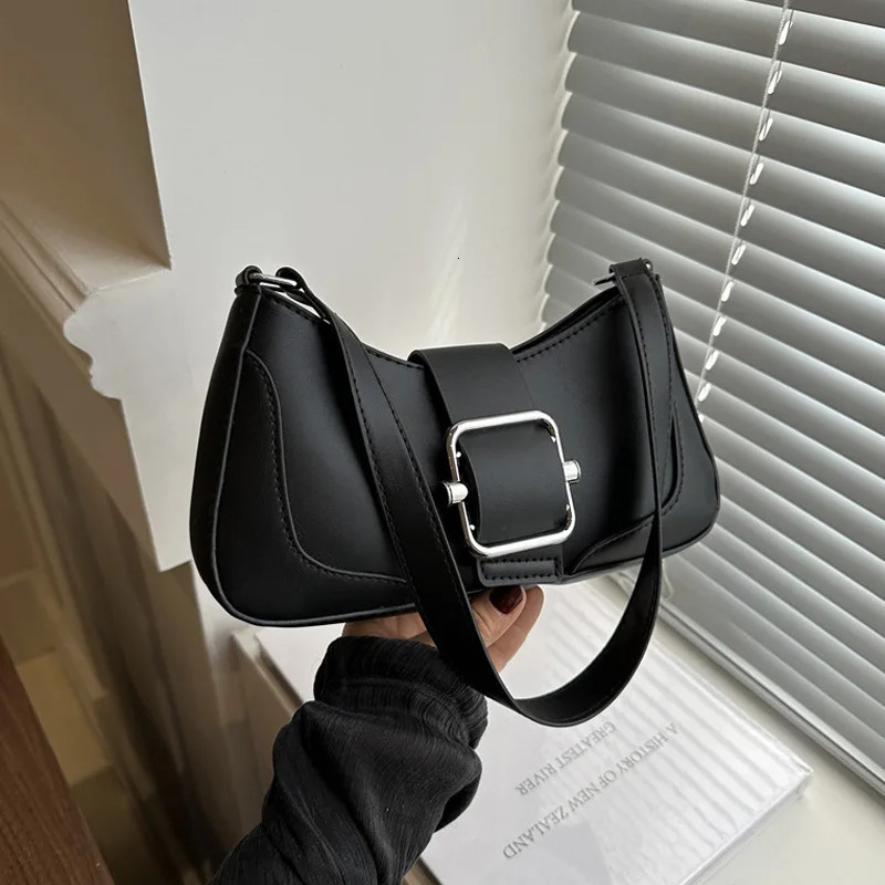 Women Shoulder Bag Fashion Solid PU Leather Handbags And Purses Casual Ladies Crossbody For Daily Used 251230