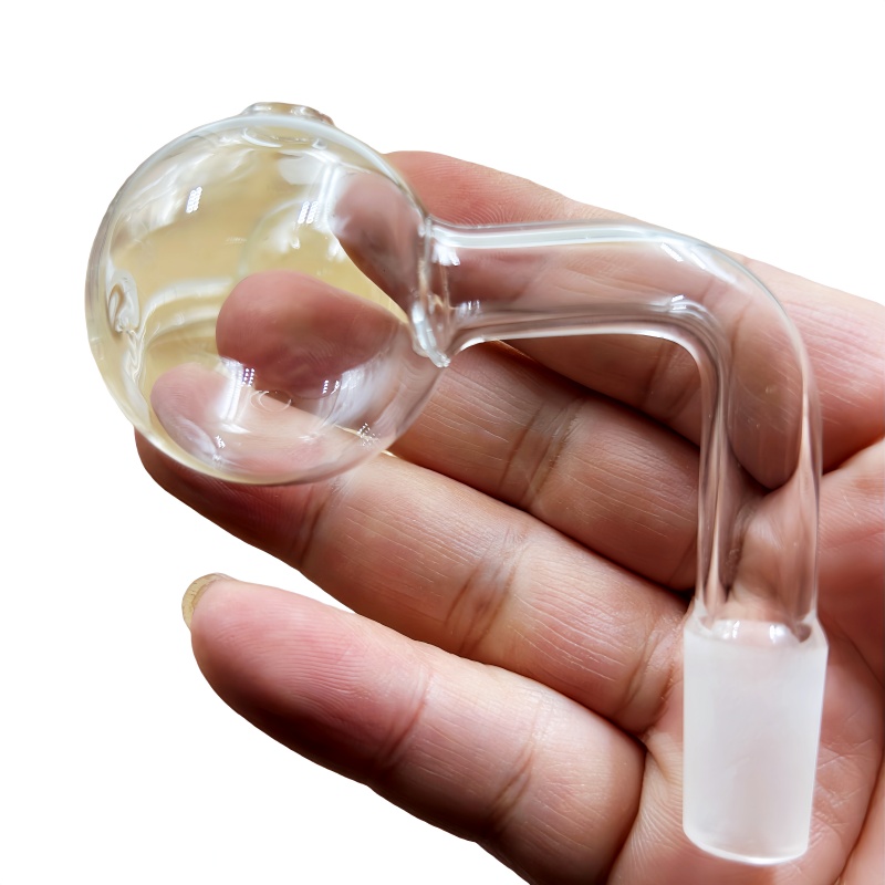 10PCS 14mm 18mm Male 40mm Big Ball Glass Oil Burner Pipe Transparent Clear Bowl Hookah Adapter Thick Smoking Pipes