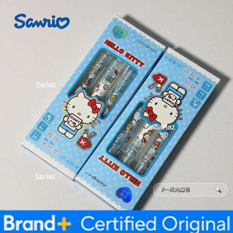 Sanrio 3pcs/Box Cartoon New Kt Press Neutral Pen Cute 05mm Cartoon Student Speed Drying Brush Question Pen High Appearance H251231