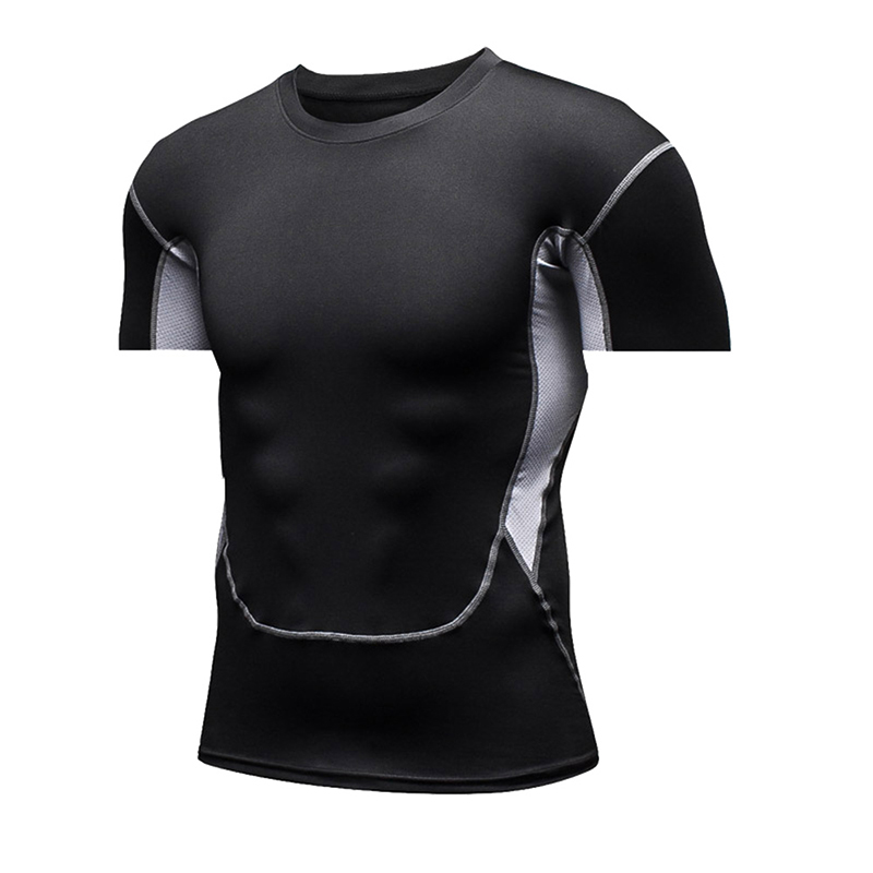 Breathable Mens Workout Apparel: Stretchy High-Waist Sportswear Top