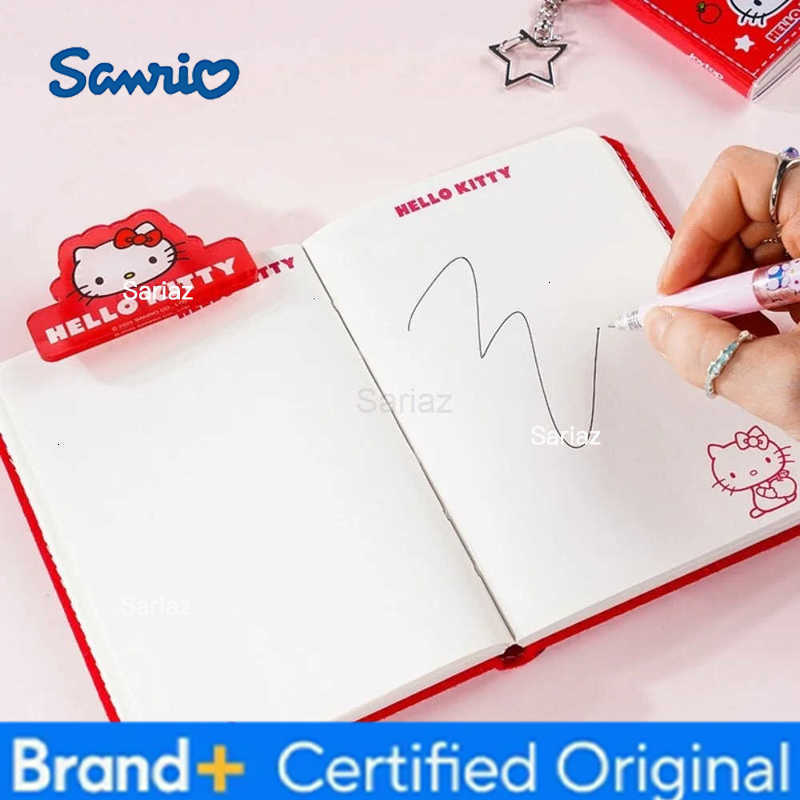 Sanrio Genuine 3 Pcs Straight Liquid Ball Pen Quick Drying Test Signature Gel Pen 05mm Black Ink School Office Ball Pen Girl H251231