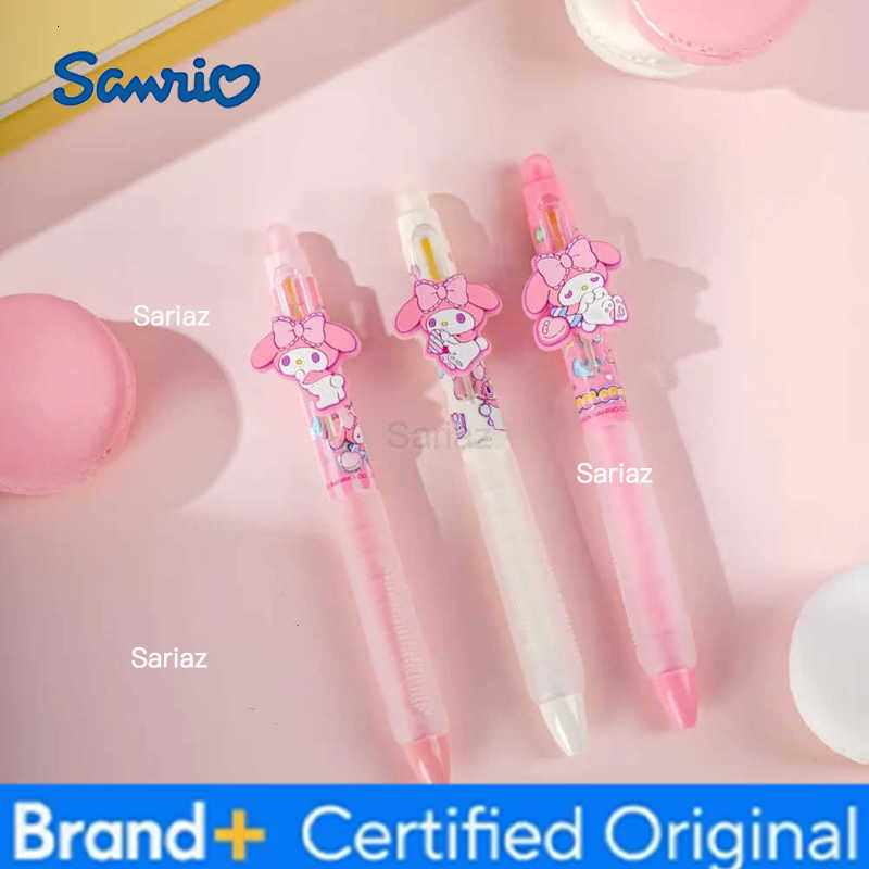 Sanrio Genuine Kuromi Melody 05Mm Blue Erasable Gel Pen Cute Cartoon Stationery Ballpoint Pen Teacher Office Supplies Girl Gift H251231