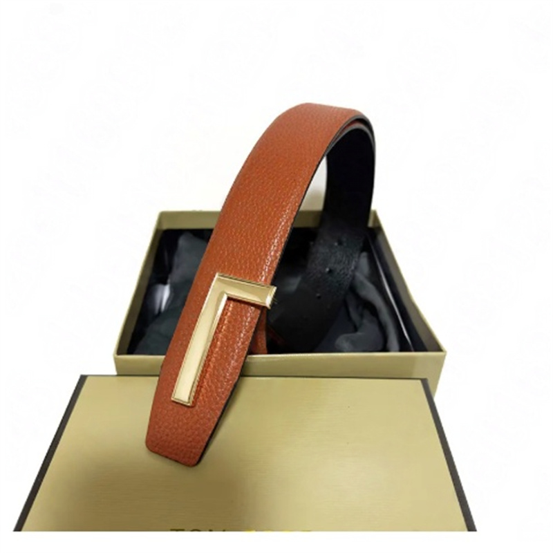 Fashion Womens Belt Men Designers Leather Waistband Black Brown Cowhide Belts Women Classic Casual Cinturones De Diseno 105cm-125cm Tom''Ford''Fordd''belts