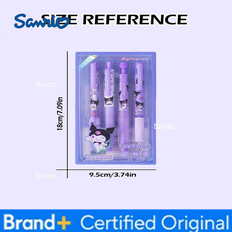 Sanrio Black 05mm Speed Drying Smooth Pen Neutral Pen Cartoon Melody Kuromi Cute Press Pen Ins girl Learning and Office Supplie H251231