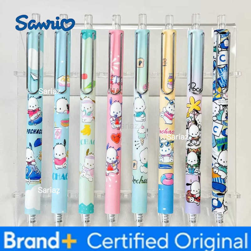 Sanrio 24pcs New Pochacco Gel Pen Cartoon Cute Student Writing Pen Stationery 05mm Black Press Neutral Pen ChildrenS Gift H251231