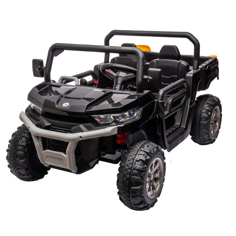 24V 2 Seater UTV 2x200W Motor Truck Dump Bed/Shovel Ride On Car Remote Control Electric Vehicle with Non-slip tyre for Boys Girls