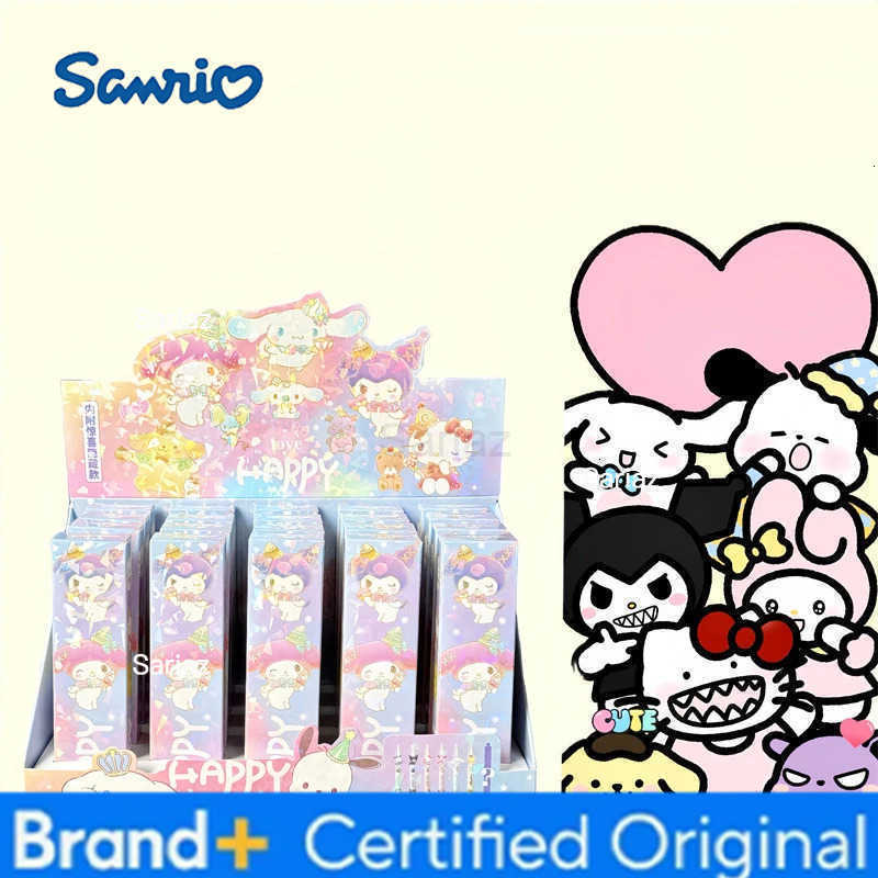 Sanrio 20pcs/lot Kuromi Melody Kitty Press Gel Pen Cute 05mm Black Ink Neutral Pens Promotional Gift Office School Supplies H251231
