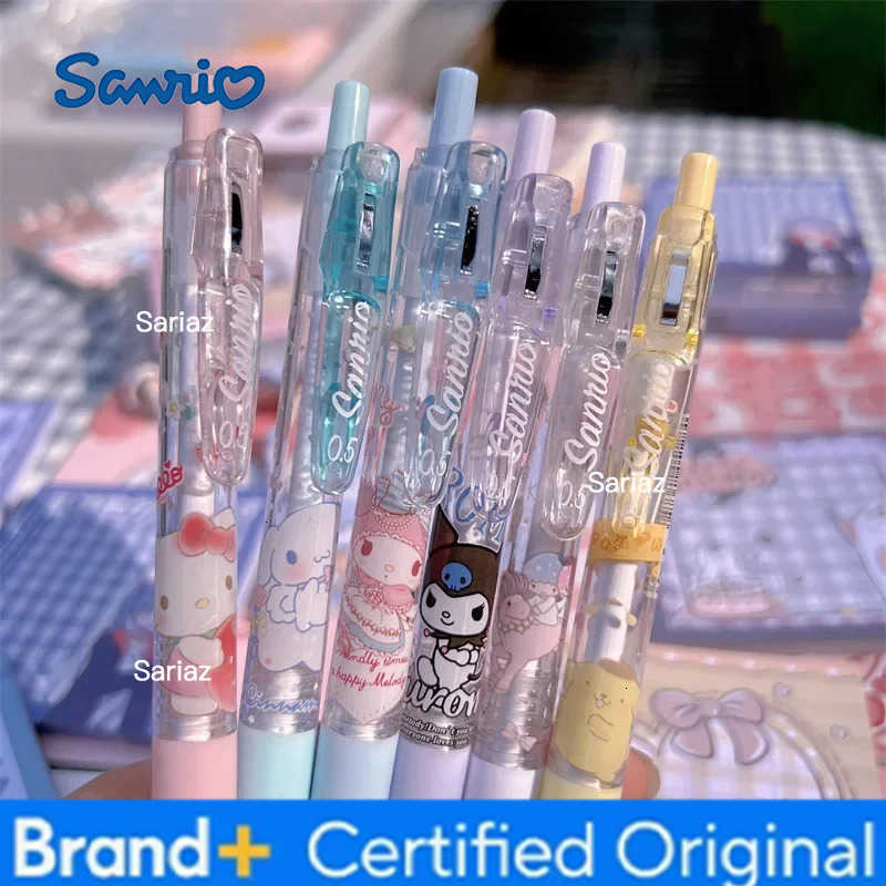 Sanrio latest limited edition set 6 pieces school supplies gifts for boys and girls black quick drying and smooth gel pen H25123111