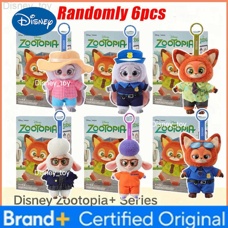 Disney Zootopia Blind Box Cute Nick Judy Action Figure Plush Vinyl Doll Mystery Box Anime Figures Cartoon Collection Model Toy H25123111112