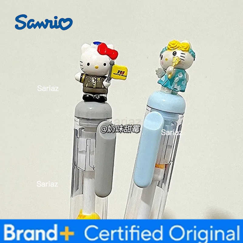 Sanrio Kawaii HelloKitty Beaded Gel Pen High Beauty Fun 05 Student Office School Supplies Gift Cartoon DIY Beaded Ballpoint Pen H251231