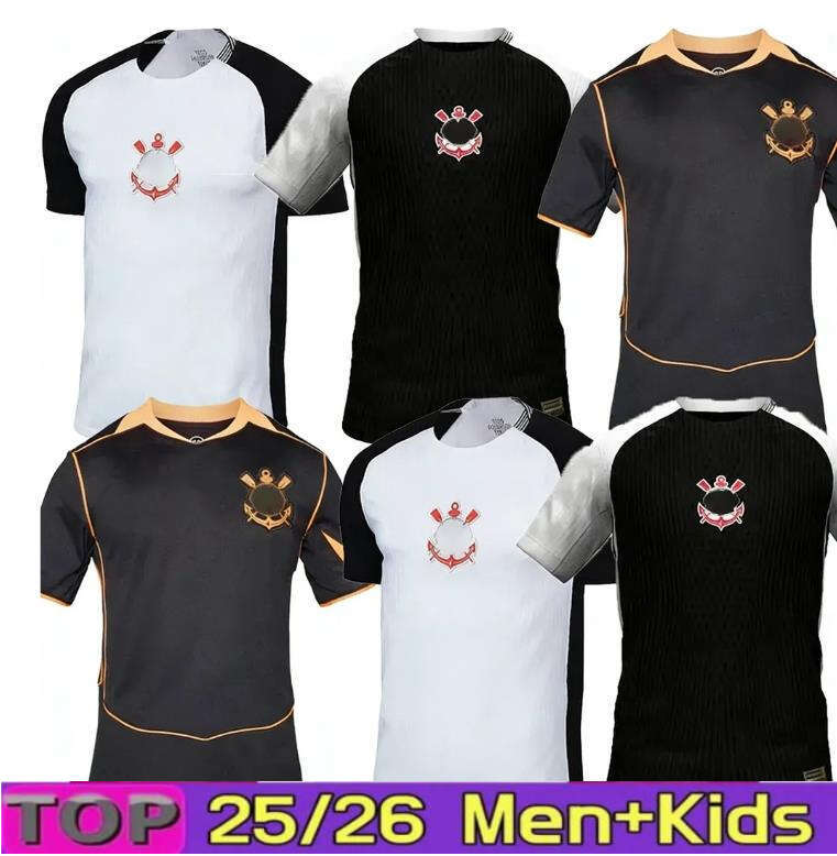 Corinthias Jersey 2025 2026 Soccer Jerseys Corinthianss YURI ALBERTO ROMERO TALLES MAGNO CARRILLO D. GARRO MARTINEZ TORRES CACA 25 26 Men Kids Kits Sets Football