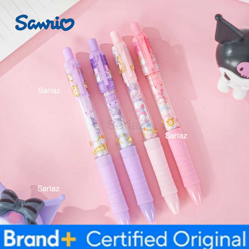 Sanrio 28pcs/lot Kuromi Melody Press Gel Pen Cute 05mm Black Ink Neutral Pens Office School Supplies H251231