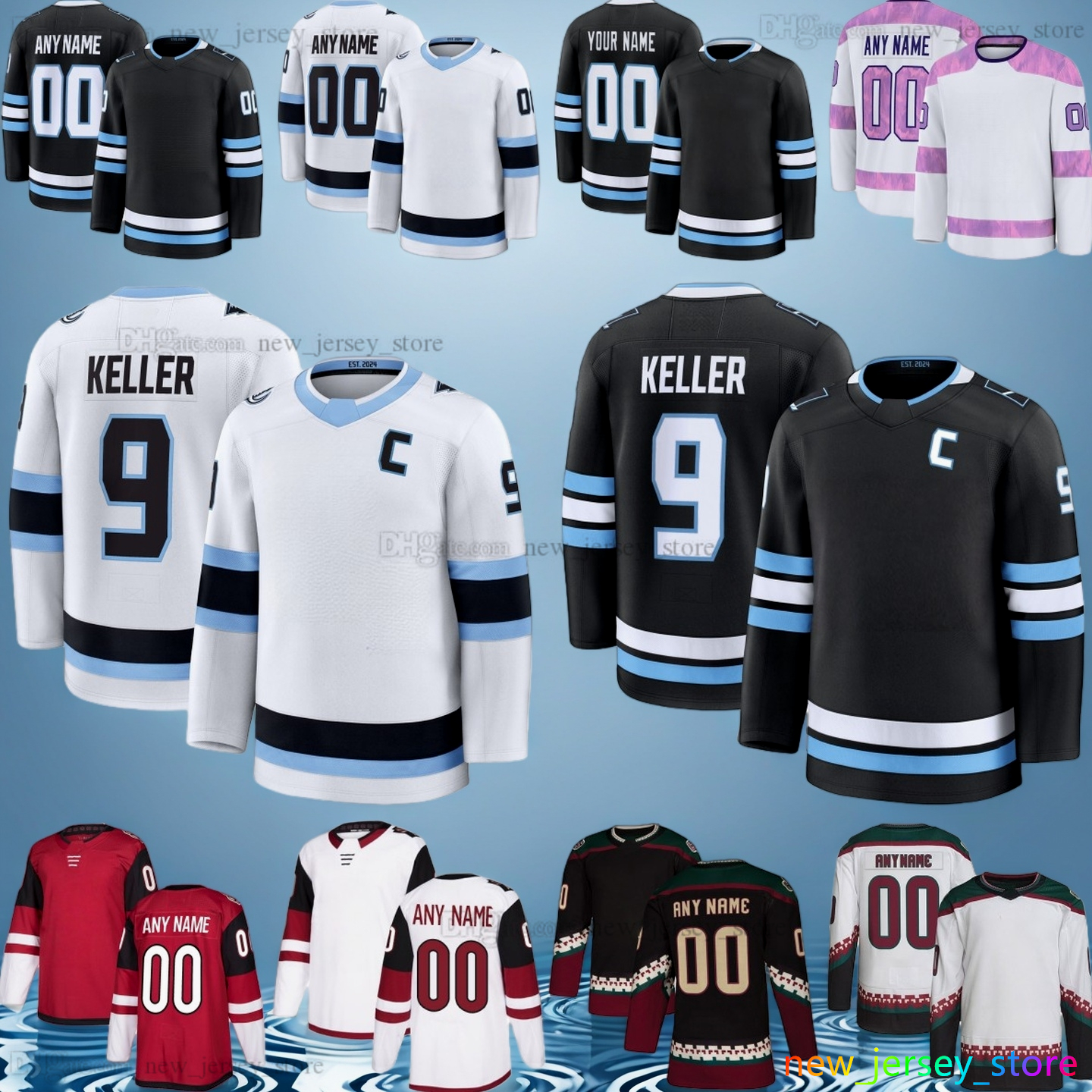 2026 Custom S-6XL 9 Clayton Keller New Ice Hockey Jersey 8 Nick Schmaltz 92 Logan Cooley 98 Mikhail Sergachev 67 Lawson Crouse Dylan Guenther Ian Cole Stitched Jerseys