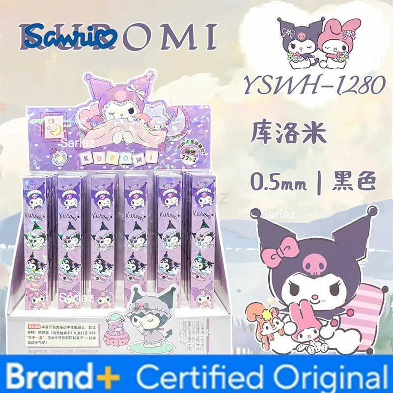 Sanrio New Kuromi Press Gel Pen Cute Student Writing Pen Learning Stationery ChildrenS Gift H251231