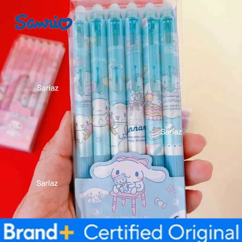 Sanrio my melody cinnamoroll kuromi high value cartoon erasable gel pen cute blue easy to erase pen student general stationery H251231