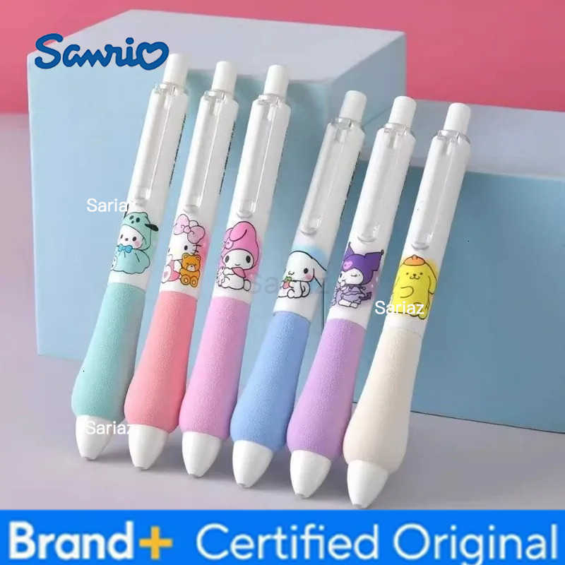 Sanrio Limited Sponge Pen Cute Cartoon Kuromi Cinnamoroll Melody Hello Kitty Pompompurin Student Quick Dry Click Black Pen New H251231