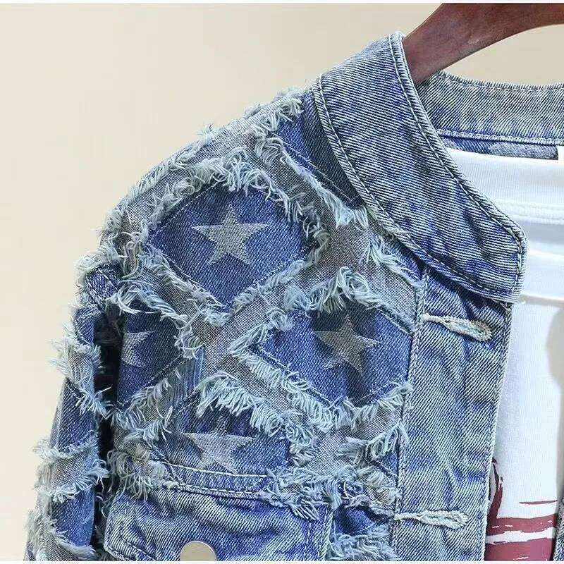 French Heavy Industry Five-Pointed Star Denim Women's Designer Fashion 2026 Spring And Autumn Design Sense Niche Personality Fashion Jacket Top