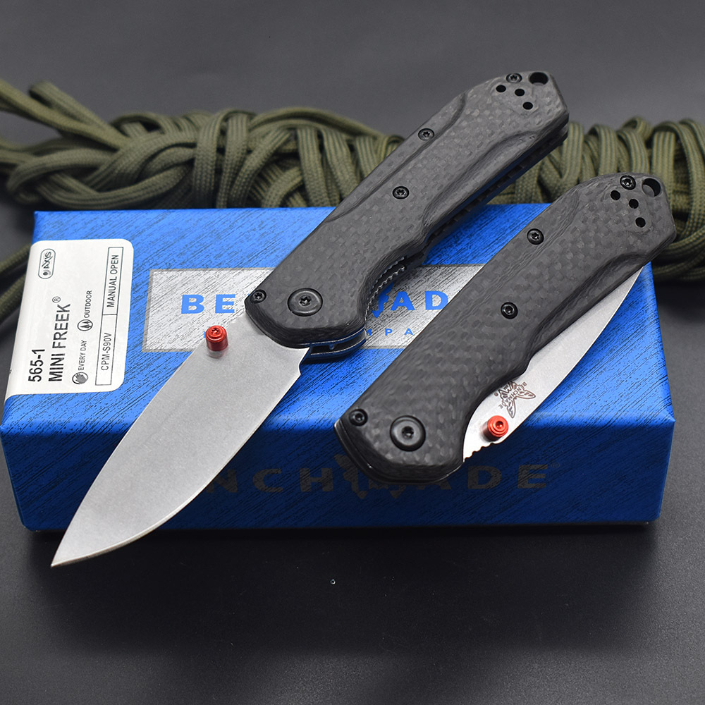 couteau JUFULE Best pocket Foam fixed blade knife Mini Freek 565 Ball Bearings Mark S90V Blade Carbon Fiber Outdoor Camping Hunting Pocket EDC Tool Fo - view 7