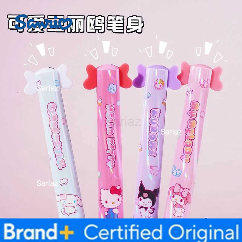 Sanrio New Hello Kitty kuromi My melody cinnamoroll cartoon creative gel pen personality cute animation peripheral two-color pen H251231