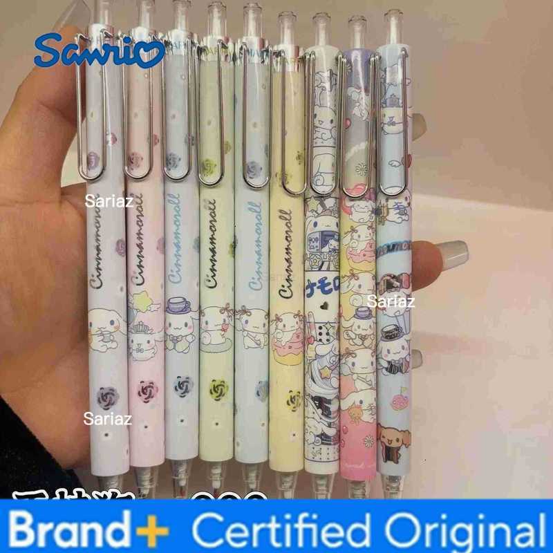 Sanrio 24pcs Kawaii Cinnamoroll Press Gel Pen Cute 05mm Black Ink Neutral Pens Office School Supplies Stationery H251231