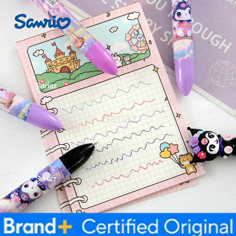 Sanrio 18/36pcs Kuromi 6 colors Ballpoint Pen Cute Press Ball Pens School Office Writing Supply Stationery Gift H251231