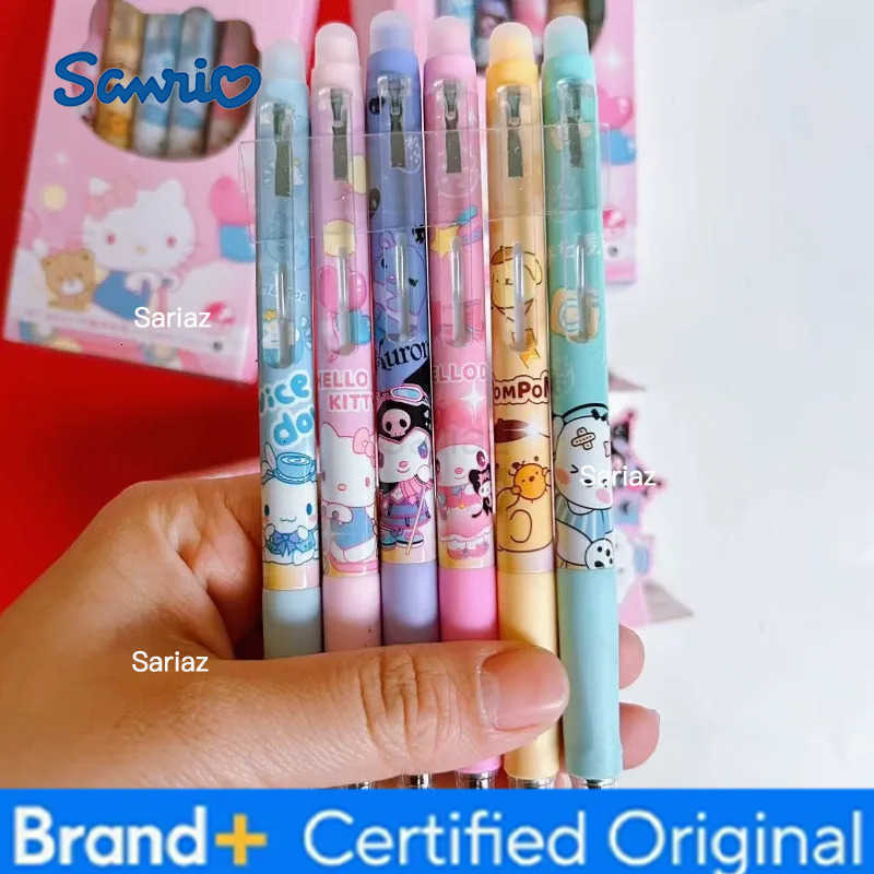 Sanrio my melody cinnamoroll kuromi high value cartoon erasable gel pen cute blue easy to erase pen student general stationery H251231