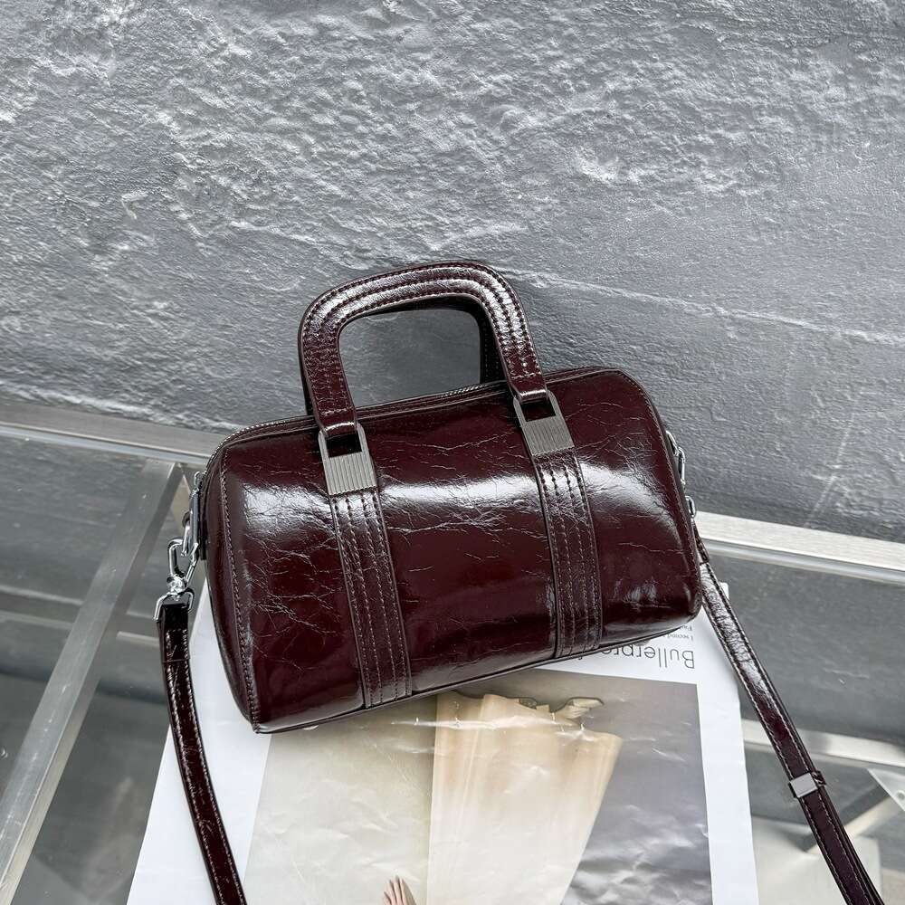 Luxury shoulder bag handbag Hobo large capacity Boston bag crossbody bag top layer cowhide explosive pattern women's bag simple leather SENYY