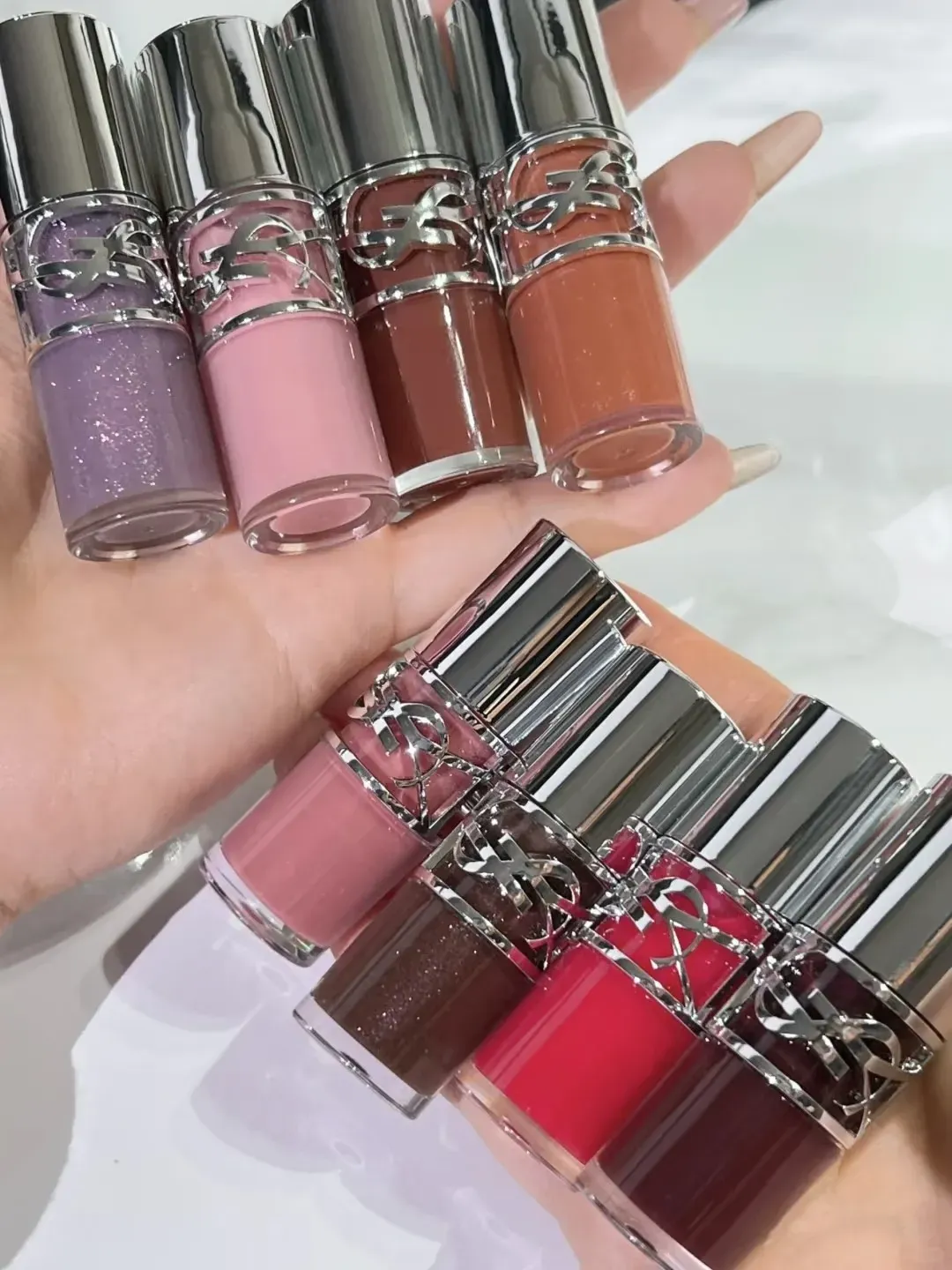 Makeup lip gloss 6ml Silver Tube Lip Glaze Matte Red Moisturizing Waterproof 12 colors Long Lasting Lipgloss Non-stick Cup Lip Beauty Cosmetic fast free shipping