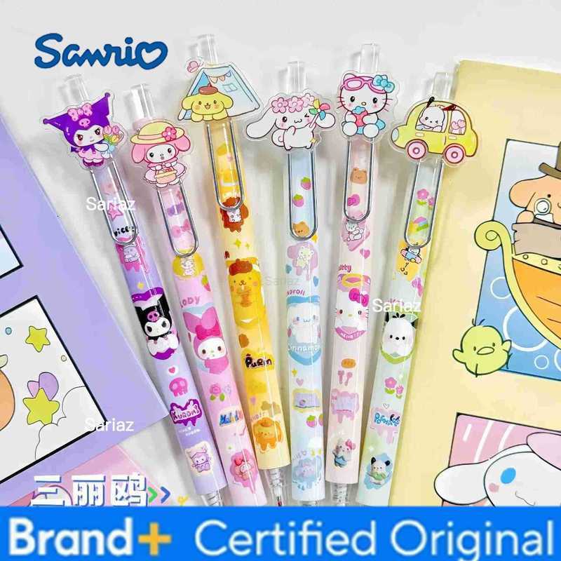 Sanrio 20pcs New Patch Gel Pen Cartoon Cute Melody Hangyodon Press Neutral Pen Student Stationery ChildrenS Gift H251231