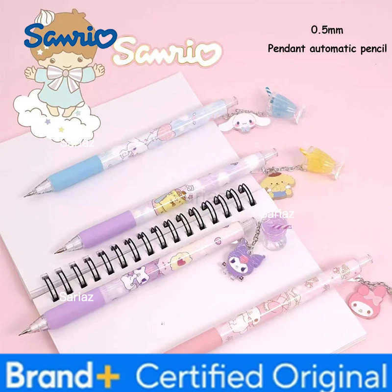Sanrio 6-36pcs Cartoon Pendant Automatic Pencil Student Cute Automatic Pencil No Sharpening Pencil Student Writing Stationery H251231