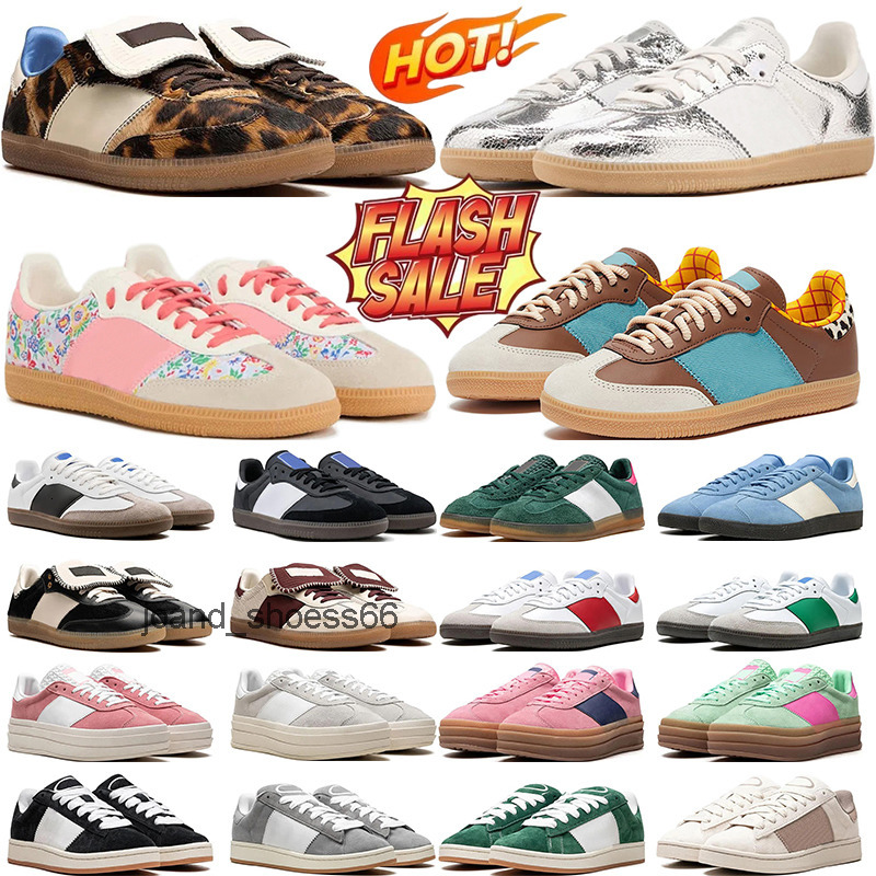 Sambaswomen fast delivery designer shoes handball sneakers men women platform Black White Gum Blue Burgundy suede leather mens outdoor tennis