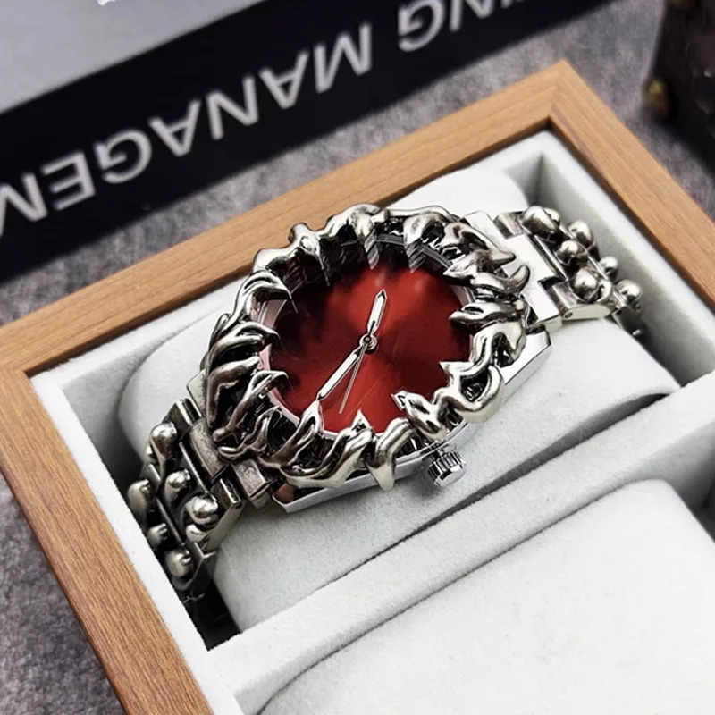 fashion heterosexual claw watch alabaster style retro Y2K European American watches special shaped advanced ins niche watches 251229