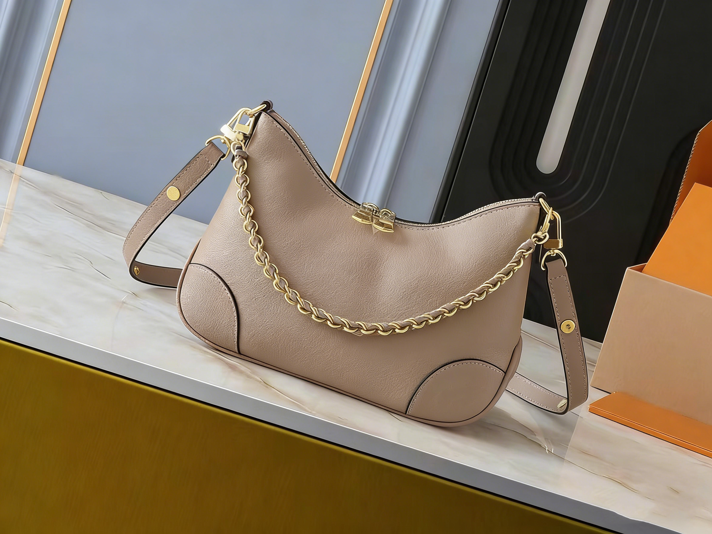 2025 Luxury Designer Classic Women's Embossed Grain Handbag Casual Women's Crossbody Bag Leather Shoulder Bag