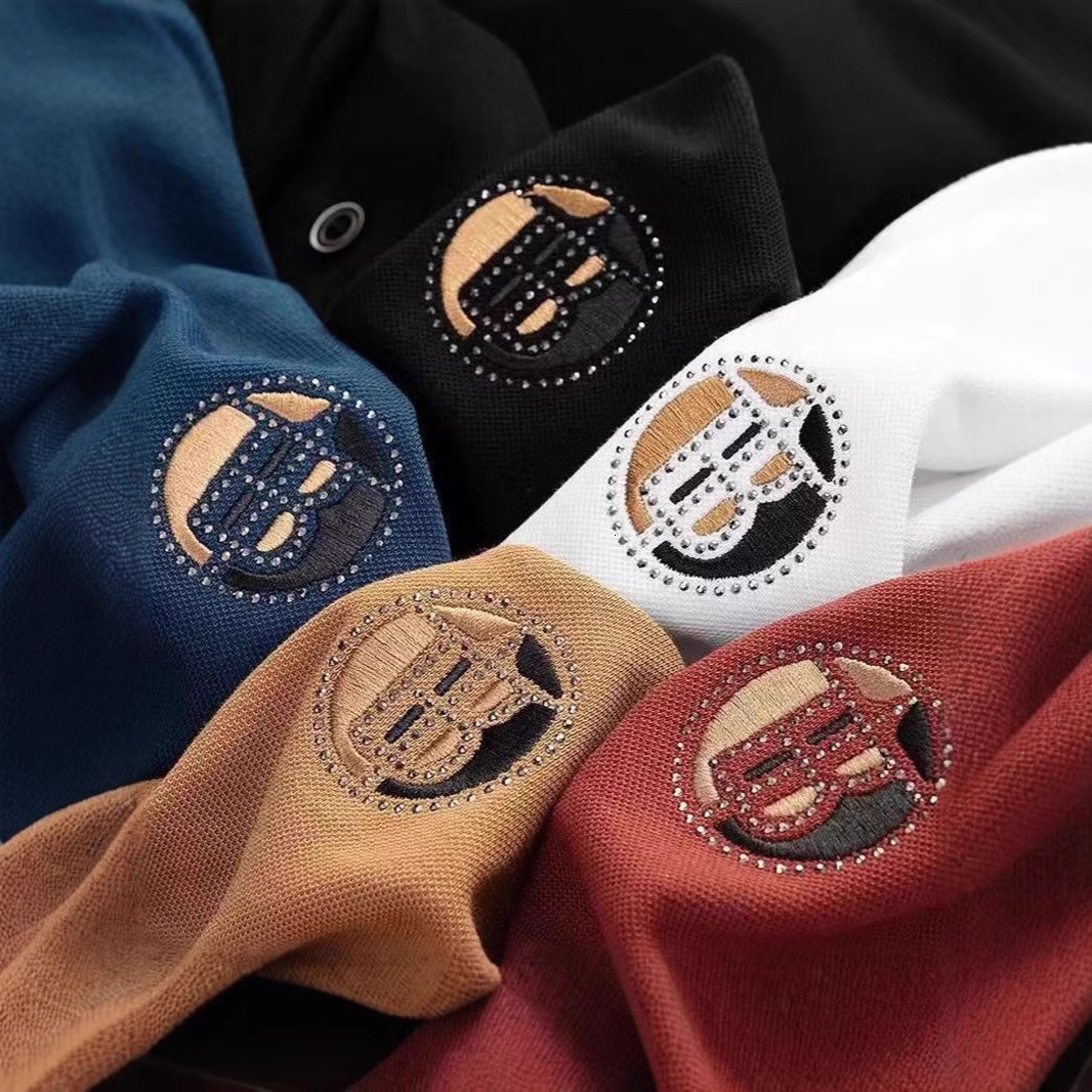 Luxury Brand Designer Clothes Summer Short Sleeve T-Shirt Mens Polo Shirt Pique Export Embroidery Turn-Down Collar Slim Fit Polo Shirt Half Sleeve Top