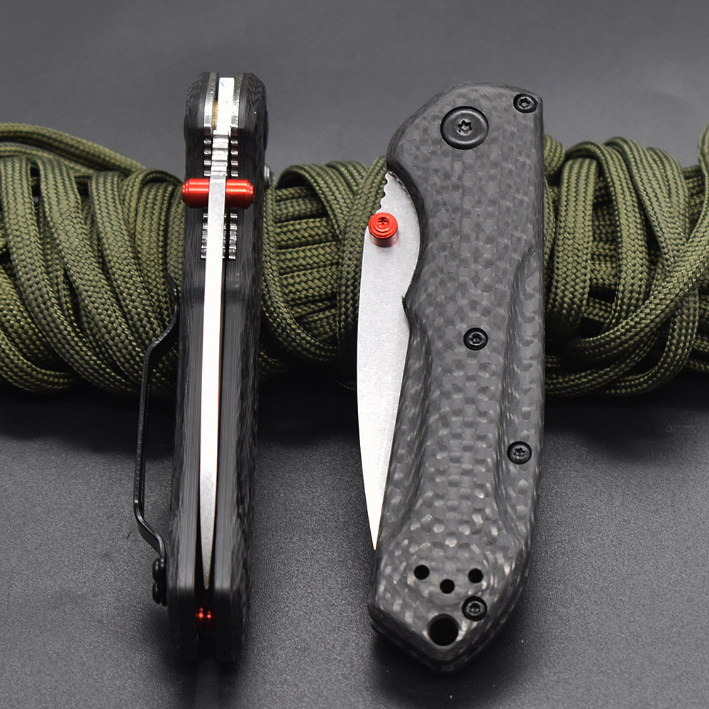 couteau JUFULE Best pocket Foam fixed blade knife Mini Freek 565 Ball Bearings Mark S90V Blade Carbon Fiber Outdoor Camping Hunting Pocket EDC Tool Fo - view 5