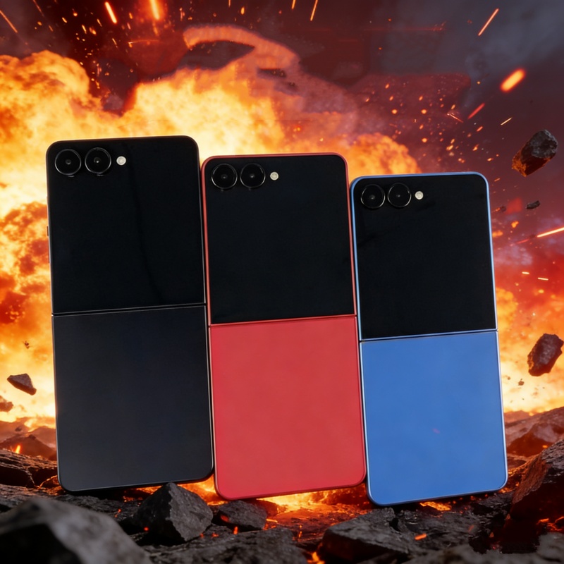 1:1 Scale Samsung Galaxy Z Fold7 and Z Flip7 Dummy Folding Black Screen Phone Models