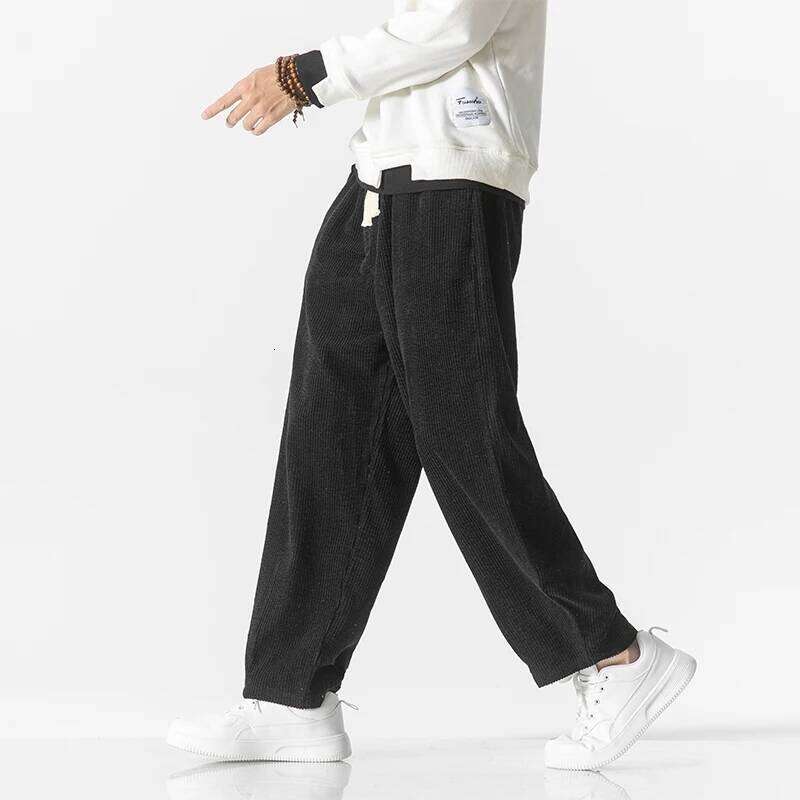 New Autumn Winter Corduroy Harajuku Men Streetwear Harem Pants Fashion Thickened Sweatpants Women Warm Casual Trousers 25T1231 Z260315