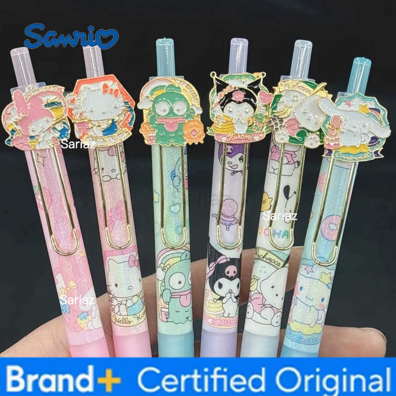Sanrio 24/54pcs Kuromi Melody Hangyodon Press Gel Pen Cute 05mm Black Ink Signature Pens Stationery Gift School Writing Supply H251231