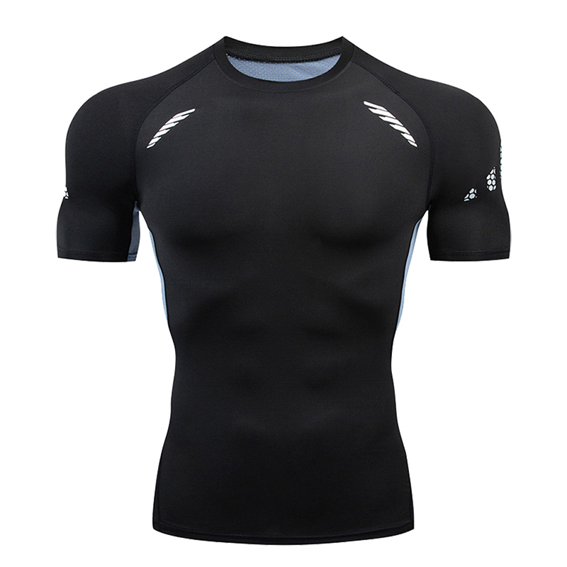 Breathable Mens Workout Apparel: Stretchy High-Waist Sportswear Top