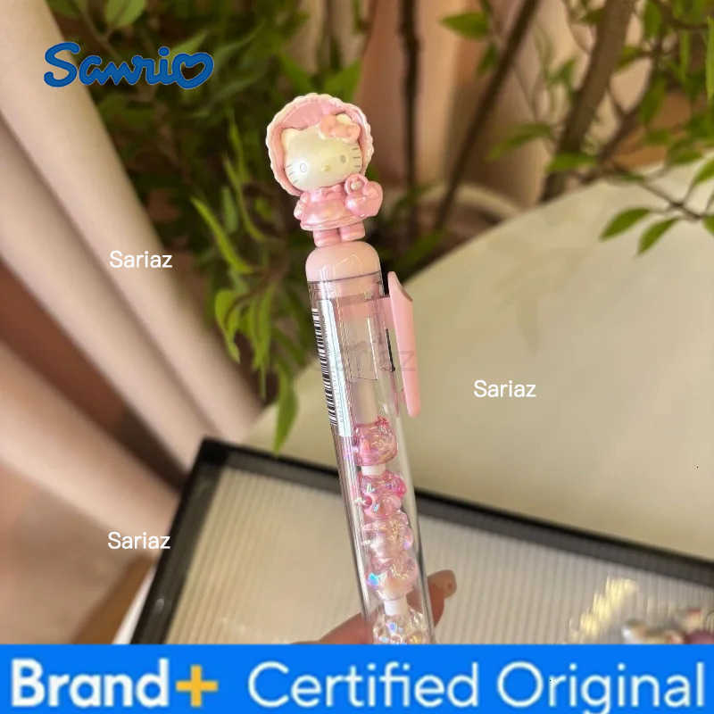 Sanrio Hello Kitty Neutral Pen Cute Cartoon Portable DIY String Music Silky Neutral Pen Office Desktop Supplies Student Gift Wholesale H251231