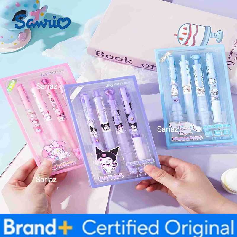 Sanrio Black 05mm Speed Drying Smooth Pen Neutral Pen Cartoon Melody Kuromi Cute Press Pen Ins girl Learning and Office Supplie H251231