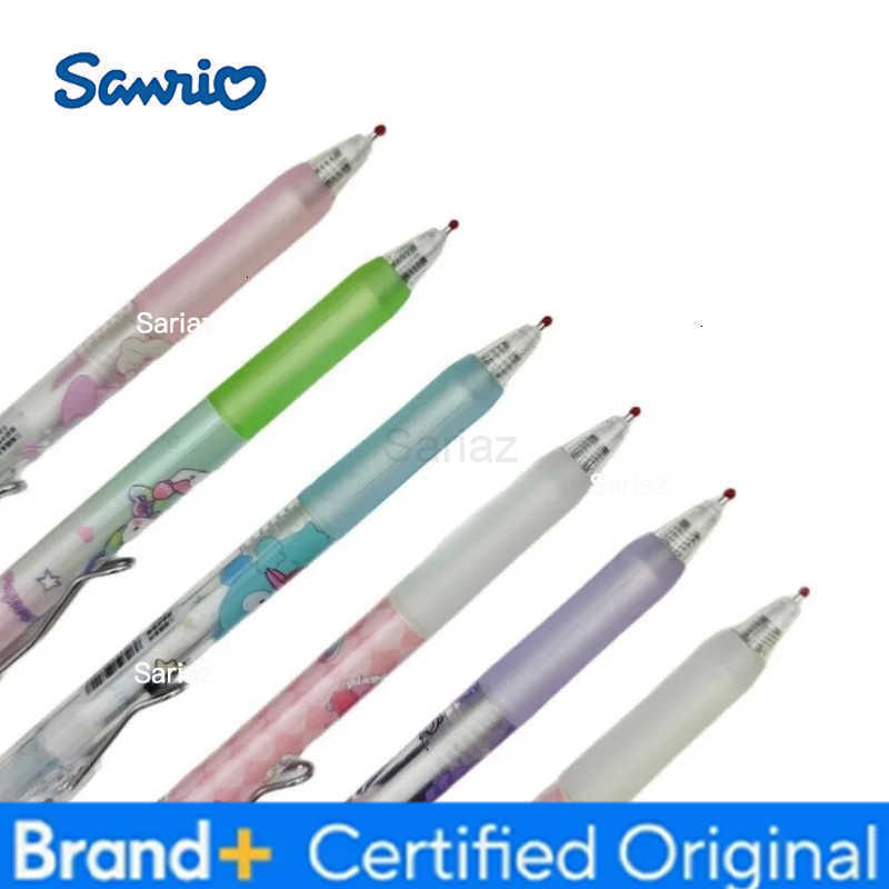 Sanrio 36pcs/lot Kuromi Melody Hangyodon Press Gel Pen Cute Pochacco 05mm Black Ink Press Signature Pens School Supplies H251231