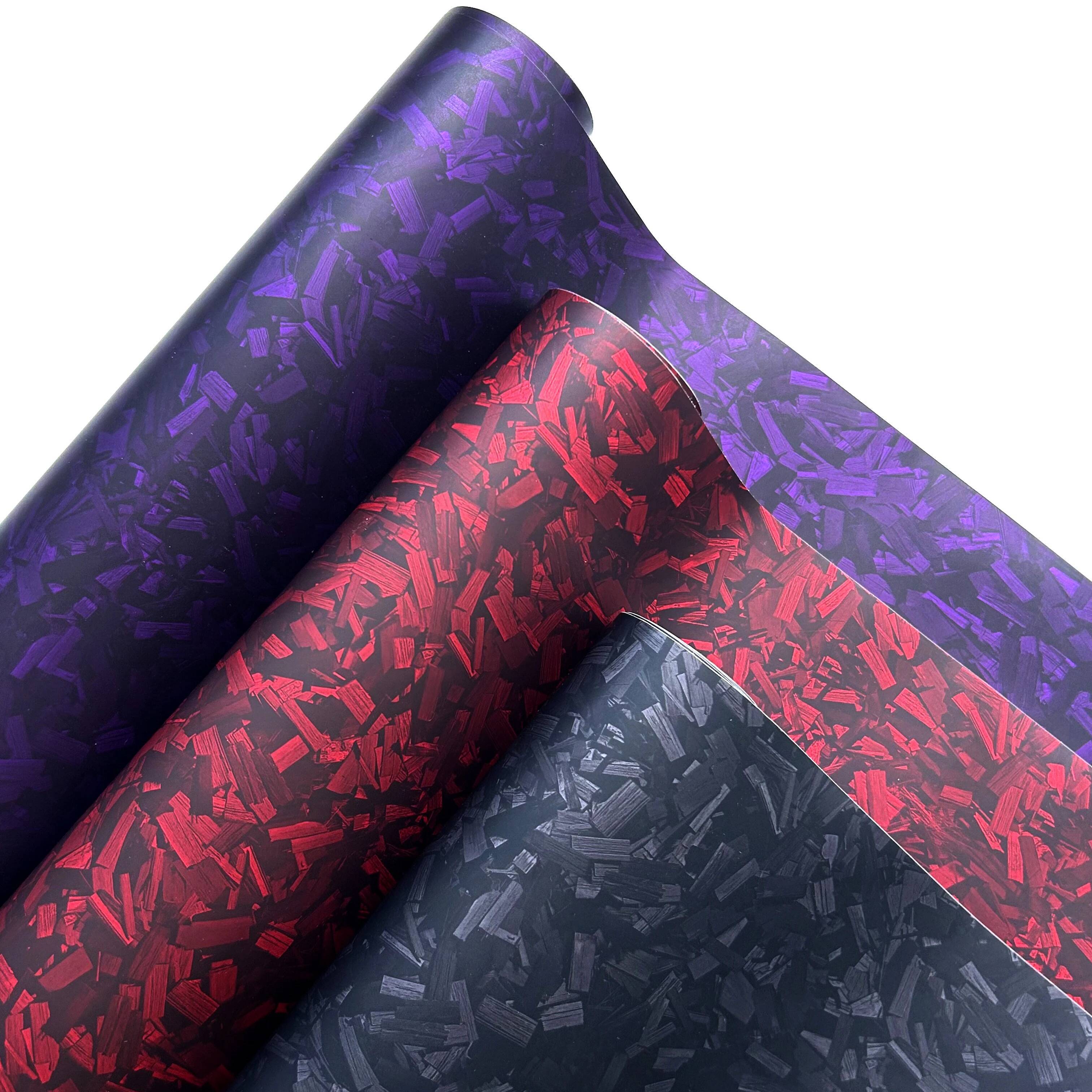 Bestseller Matte Black Red purple Forged Carbon Fiber Wrap Films Sticker on the Hood Adhesive Vinyl for Car Stickers Motorcycle Decal ddmycat