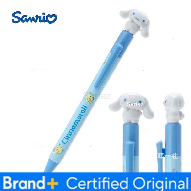 Sanrio Kawaii Anime Cute Black Oil Pen Little Twin Stars Mymelody Cinnamoroll Pochacco Hangyodon Ballpoint Pen Student Gift Toys H251231