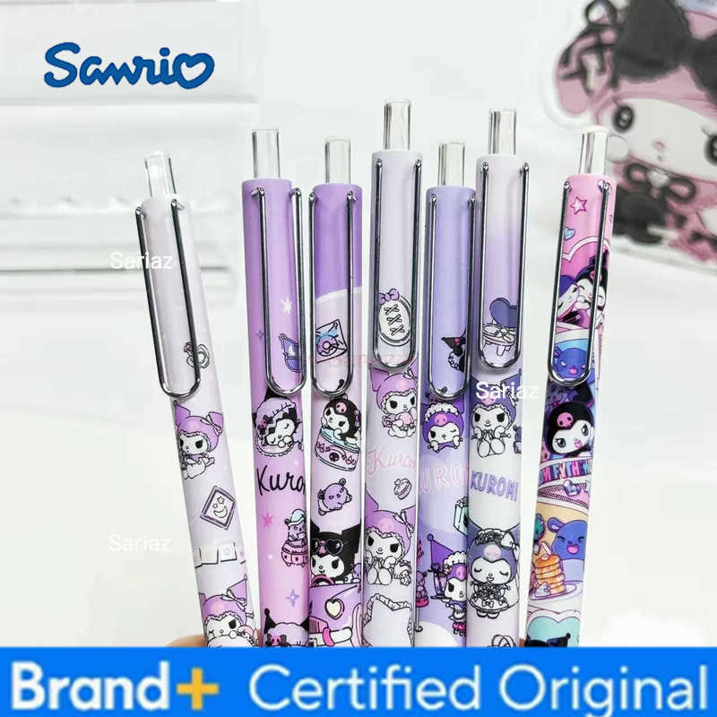 Sanrio New Kuromi Press Gel Pen Cute Student Writing Pen Learning Stationery ChildrenS Gift H251231